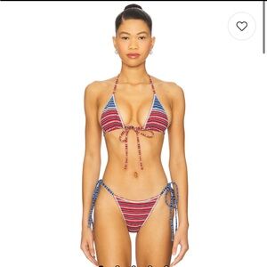 Paradise Bikini Top in Red Summer Stripe
Frankies Bikinis